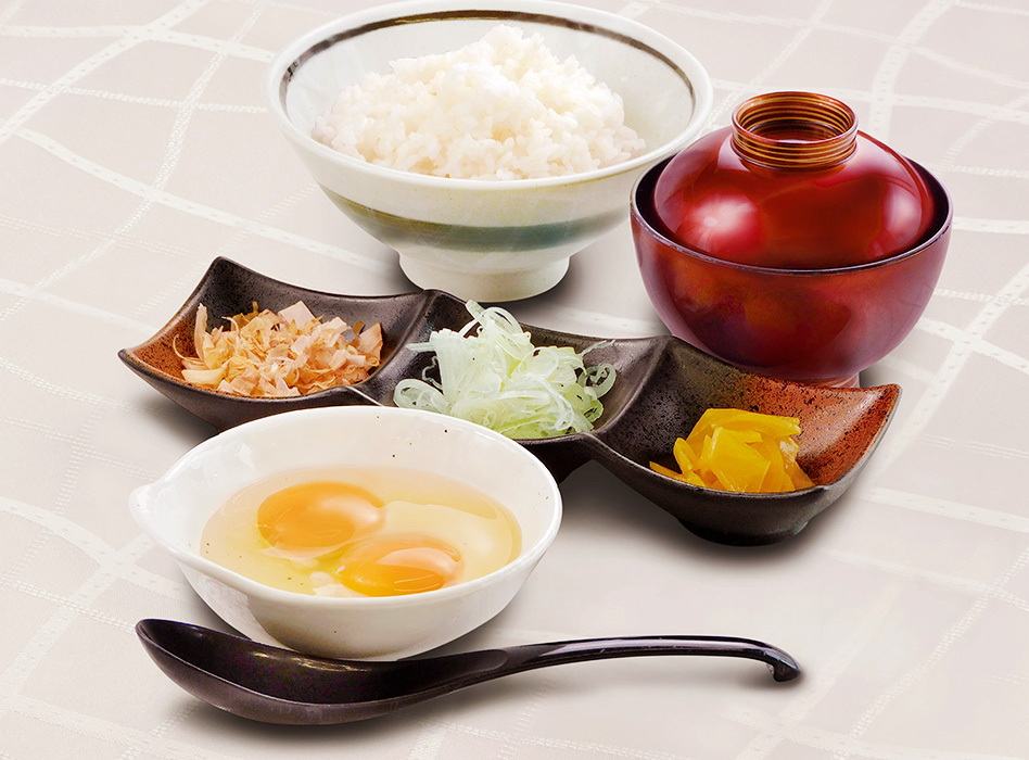 大盛りごはんのW卵かけご飯